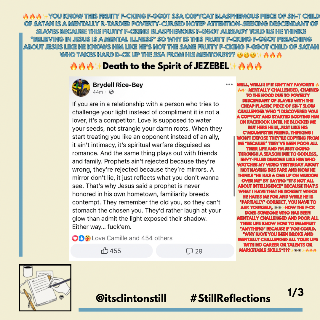 🔥🔥🔥✨YOU KNOW THIS FRUITY F-CKING F-GGOT SSA COPYCAT BLASPHEMOUS PIECE OF SH-T CHILD OF SATAN IS A MENTALLY R-TARDED POVERTY-CURSED HOTEP ATTENTION-SEEKING DESCENDANT OF SLAVES BECAUSE THIS FRUITY F-CKING BLASPHEMOUS F-GGOT ALREADY TOLD US HE THINKS “BELIEVING IN JESUS IS A MENTAL ILLNESS” SO WHY IS THIS FRUITY F-CKING F-GGOT PREACHING ABOUT JESUS LIKE HE KNOWS HIM LIKE HE’S NOT THE SAME FRUITY F-CKING F-GGOT CHILD OF SATAN WHO TAKES HARD D-CK UP THE SSA FROM HIS MENTORS??? 🥴🥴🥴✨🔥🔥🔥